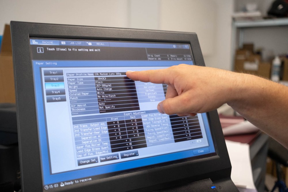 Maloformátová tlač - nastavenie stroja - bkstudio.sk