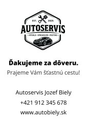 Jednorázové autorohože do auta s logom