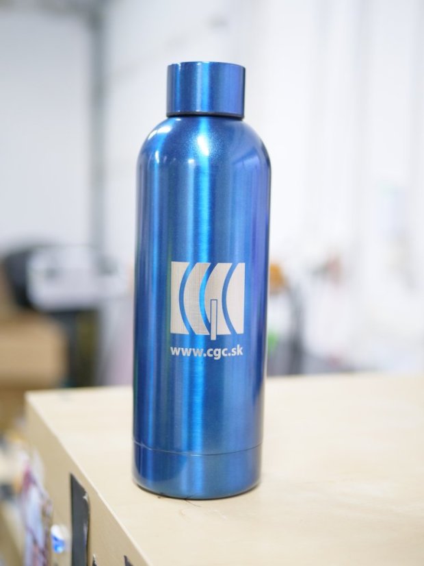 Nerezová termoska 500ml s gravírovaním - Farba: Tmavomodrá