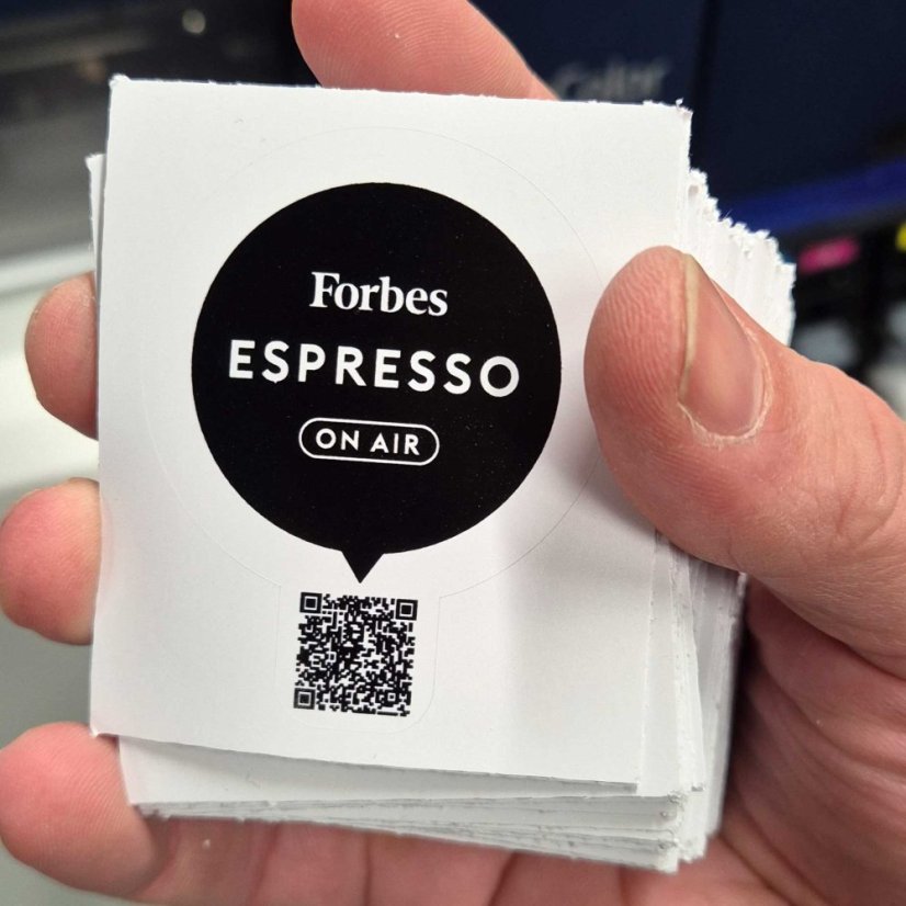 Plastová nálepka v tvare kruhu - Rozmer samolepky: 300x ø5 cm