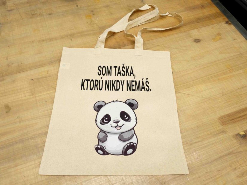 Bavlnená nákupná taška s dlhými ušami Standard - Tašky s potlačou: 5ks