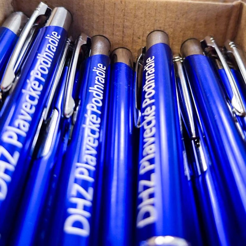 Hliníkové pero Ascot (s možnosťou gravírovania) - Farba: Bordová