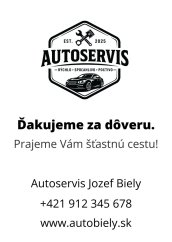Jednorázové autorohože do auta s logom