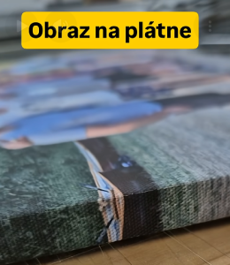 Zrkadlové okraje na obraze na plátne