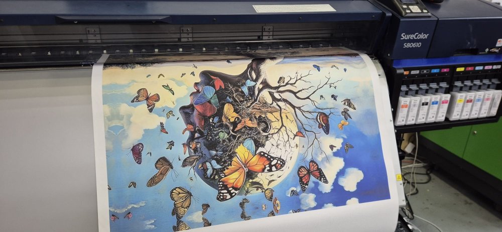 Tlač obrazu na plátne na Epson SC80610